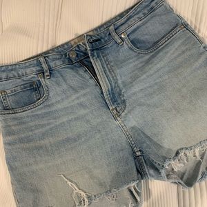 Everlane Curvy Cheeky Jeans Cut Into Shorts